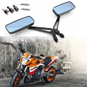 Motorcycle Rearview Mirrors Rectangle For Honda Rebel 300 CMX300 250 500 1100 - Picture 1 of 12