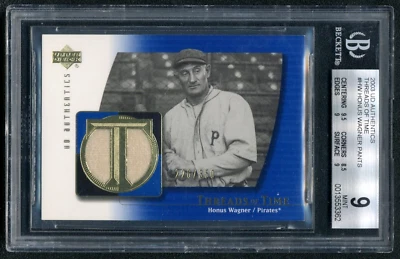 Pantalones usados Honus Wagner 2003 Upper Deck Authentics BGS 9 Threads Time Game/350 Foto 1 de 2