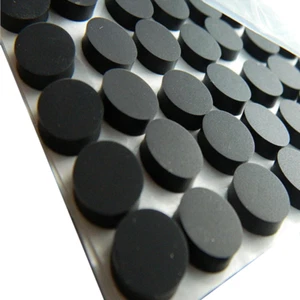 Rubber Non Slip Damping Pads Notebook Cushion Self Adhesive Round Mat Gasket - Picture 1 of 7