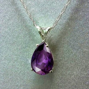 Damen Charm 3 Farben Zirkonia Halsketten Anhänger 925 Silber vergoldet Schmuck - Bild 1 von 6