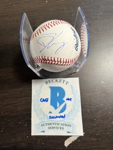 Donald Trump Jr Firmato Baseball Maga Autografata BECKETT BAS COA BJ082948 - Foto 1 di 3
