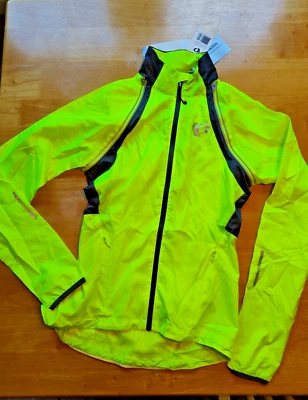 Pearl Izumi Hi-Vis Windbreaker Jacket Neon Yellow Full Zip Bike Womens Size xs - Image 1 of 4