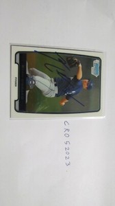 2013 Bowman Chrome Ryan Gibbard signed Baseball Card (3)