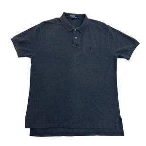Polo Ralph Lauren Polo Shirt Blue Mens L Short Sleeve 100% Cotton - Picture 1 of 10