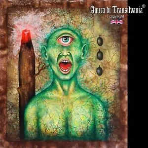 art painting contemporary modern mythology green man portrait realism surrealism - Picture 1 of 24
