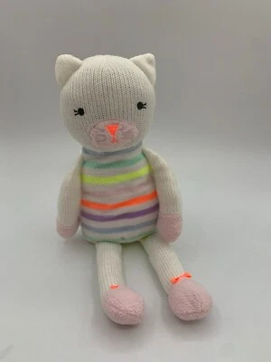 TC Brands Cloud Island Target Tejido Tejido Peluche Rayas Blanco Gatito 2017 13" Foto 1 de 4