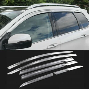 For Ford Edge 2015-2020 ABS Chrome Car Window Visor Vent Shades Sun Rain Guard - Imagen 1 de 9