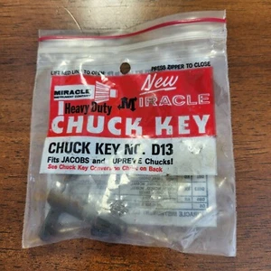Miracle Chuck Key No. D13 for Jacobs and Supreme Chucks NEW - Picture 1 of 2