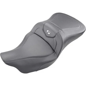 Saddlemen Carbon Fiber Extended Reach Road Sofa Seat for Harley Touring - Picture 1 of 3