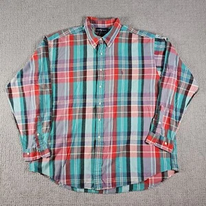 Polo Ralph Lauren Colorful Blair Button Up Mens Size XL Striped Red Pony - Picture 1 of 10