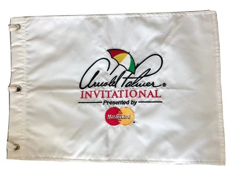 ARNOLD PALMER INVITATIONAL INVITE (White) EMBROIDERED Golf Flag UNDATED Cover