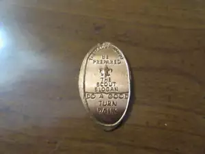 Scout Motto and Slogan Elongated Cent with Scout Emblem - Picture 1 of 1