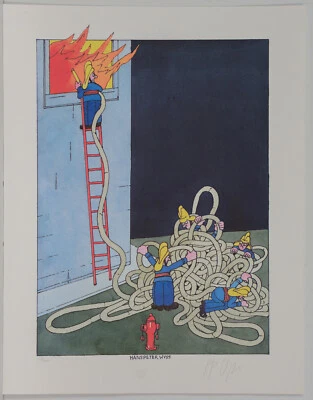 Hanspeter Wyss/ Siebdruck/ handsigniert/ 200 Exemplare - Bild 1 von 3