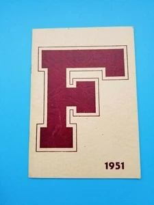 FORDHAM RAMS - COLLEGE FOOTBALL MEDIA GUIDE - 1951 - NEAR MINT - LOU DE FILIPPO - Picture 1 of 3