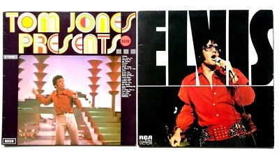 Elvis Presley & Tom Jones Vinyl Records-Vintage albums 33rpm Lot 2x - Image 1 of 4