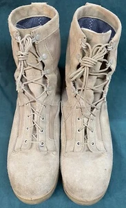 WELLCO ARMY COMBAT BOOTS TEMPERATURE WEATHER 13.5R LEATHER DESERT GORE-TEX used - Picture 1 of 24