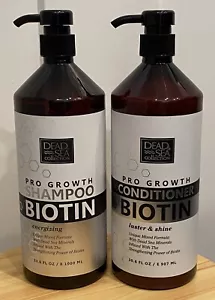2 Pc SET Dead Sea Collection 30.6oz Pro Growth Biotin Luster Shine Shmp/Cndtnr - Picture 1 of 8