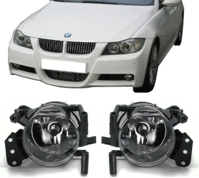 PAIR CLEAR FOGLIGHTS FOGS BMW E90 E91 M SPORT E60 E61 E63 E64 LEFT RIGHT UK - Image 1 of 3