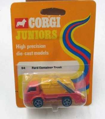 VINTAGE 1973 CORGI JUNIORS 54 FORD CONTAINER TRUCK MOC - Image 1 of 3