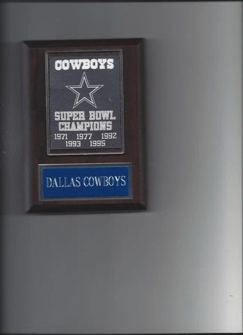 DALLAS COWBOYS SUPER BOWL PLAQUE FOOTBALL NFL Cover