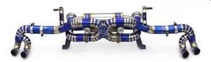 fits Lamborghini Huracan LP610-4 580-2 Titanium 3" X pipe Exhaust Valved Muffler - Picture 1 of 7