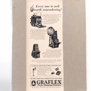 ^ 1948 Graflex Camera Advertisement "Everyone is well worth remembering" [EX++] - Picture 1 of 1