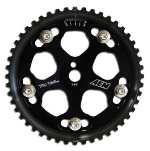 AEM Evo 8 & IX Black Tru-Time Cam Gear - Foto 1 di 3