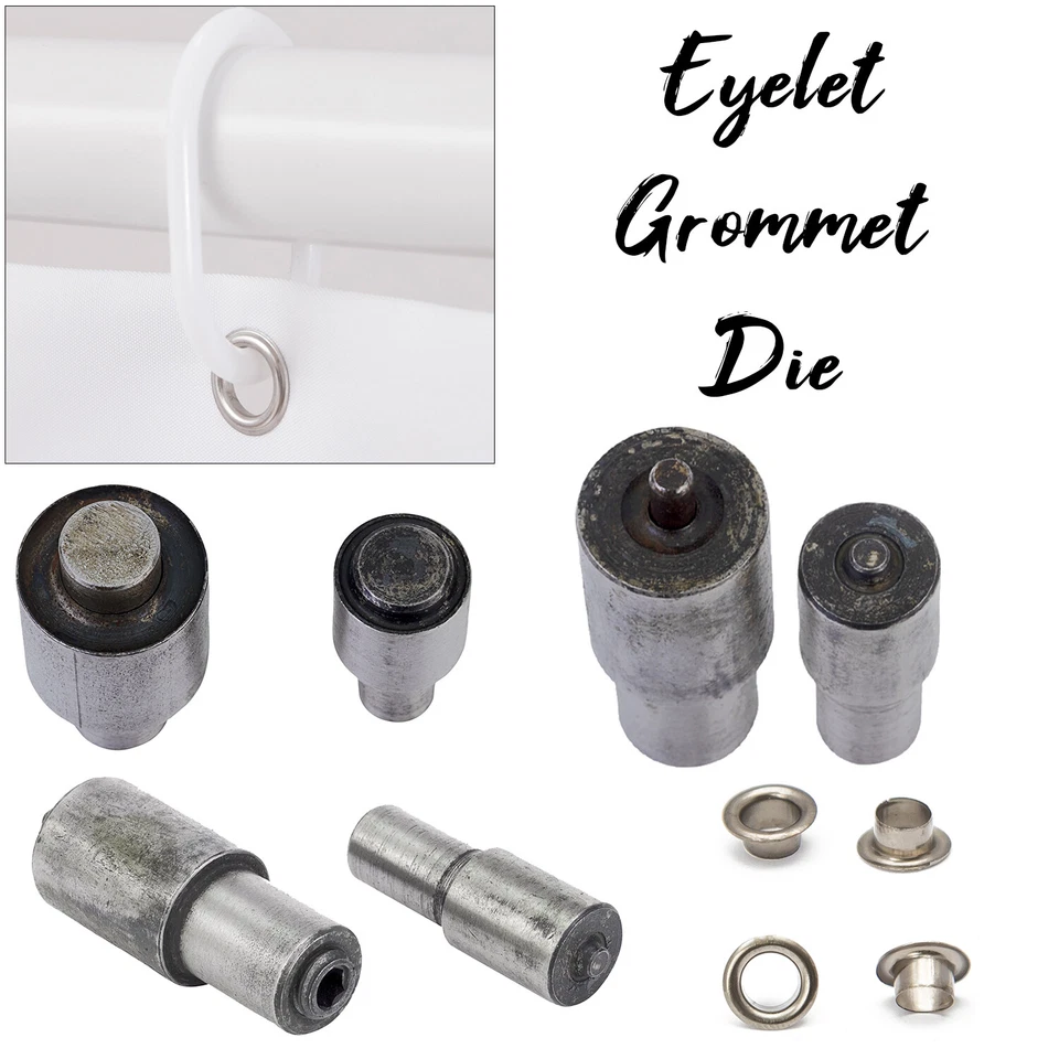 Eyelet Grommet Die Set 2 3 4 5 6 8 10 12 14 17 20mm Hand Press Machine DK98 Tool - Image 1 of 4