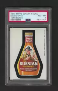 WACKY PACKAGES 1976 1977 16th SERIES 16 SEVEN SPIES PSA 8 NMMT - Picture 1 of 2