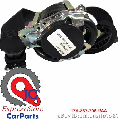 17A857706 RAA VOLKSWAGEN GENUINE OEM JETTA FRONT RIGHT PASSENGER SEAT BELT - Image 1 of 4