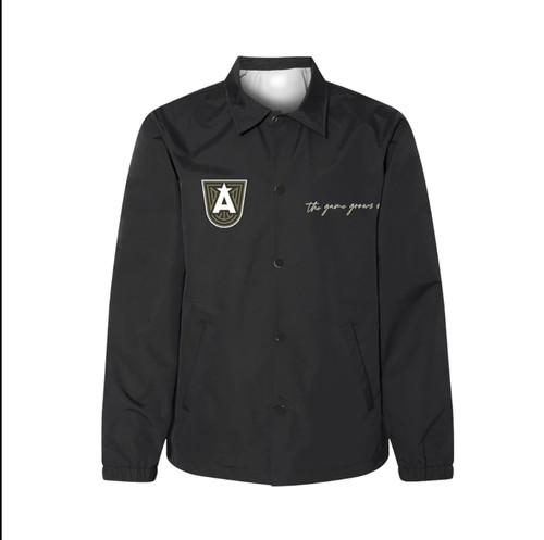 Giacca a vento WNBA X ROUND21 classica Coach ATL nera media