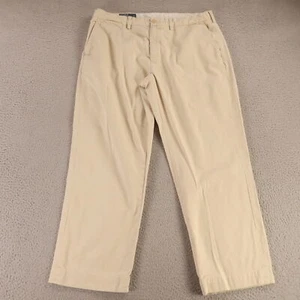 Polo Ralph Lauren Pants Mens 36 Off White Beige 100% Cotton Twill Preston 36x28 - Picture 1 of 9