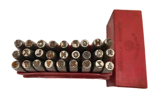 PRIORITY MARKING PUNCHES 26 LETTERS + & 3mm - Picture 1 of 4