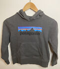 Patagonia Kids Youth Size Medium Graphic Print Logo Spell Out Hoodie Sweatshirt