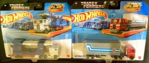 Hot Wheels Track Fleet Transformers ULTRA MAGNUS + OPTIMUS PRIME - Lot In Hand - Picture 1 of 4