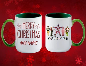 Taza de café personalizada Christmas Friends 15 oz - Imagen 1 de 1