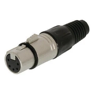 Conector XLR 5-Pin Hembra Metal Plata - Imagen 1 de 1