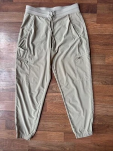 Athleta Womens Travel Venture High Rise Tapered Jogger Pant Athleisure Beige 8 - Picture 1 of 10