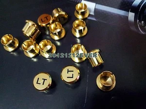 5 piezas tapa protectora RCA latón antipolvo chapada en oro tapón de ruido tapa protectora - Imagen 1 de 2