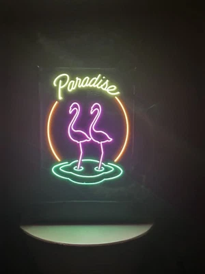 Flamingo Fluorescent Back-Light, light box, light sign 15”x10” - Image 1 of 4