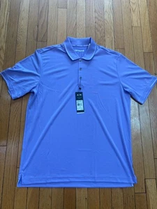 Adidas Golf Polo Mens L Solid Purple Short Sleeve Collared Shirt Clima Chill $70 - Picture 1 of 11