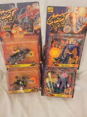 Juego de 11 figuras de acción ToyBiz Ghost Rider 1995/96 ¡Marvel Mosc! MCU?? Foto 1 de 4
