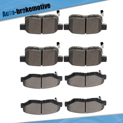 8X FRONT AND REAR LOW DUST BRAKE CERAMIC PADS FOR HONDA ACCORD COUPE 2008 -2010 - Image 1 of 4