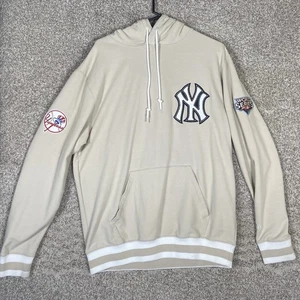 Sudadera con Capucha New York Yankees Para Hombre Grande Beige New Era Bordada Pullover MLB - Imagen 1 de 8