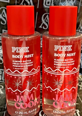2X Victoria's Secret PINK JAM COOKIE Fragancia Bruma Spray Corporal 2025 Nuevo Foto 1 de 2