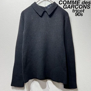 Rare 90s Tricot Comme des Garcons Polo Knit Sweater Wool deformed design SK1799 - Bild 1 von 10