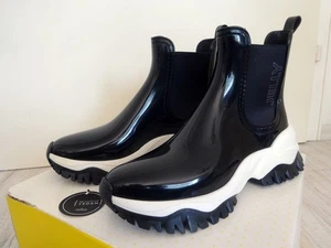 Lemon Jelly Jayden Gummi Stiefel 39 Schwarz Chelsea Stiefeletten Wellingtons Neu - Bild 1 von 24