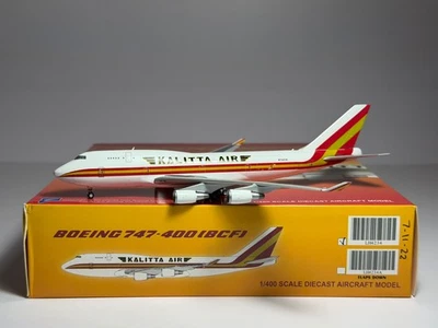 JC Wings 1:400 Kalitta Air Boeing 747-400BCF N742CK cheatline LH4234 Foto 1 de 2