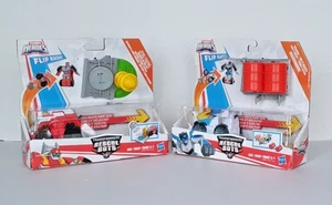 Playskool Heroes Flip Racers - Transformers Rescue Bots Heatwave & Quick shadow - Picture 1 of 9