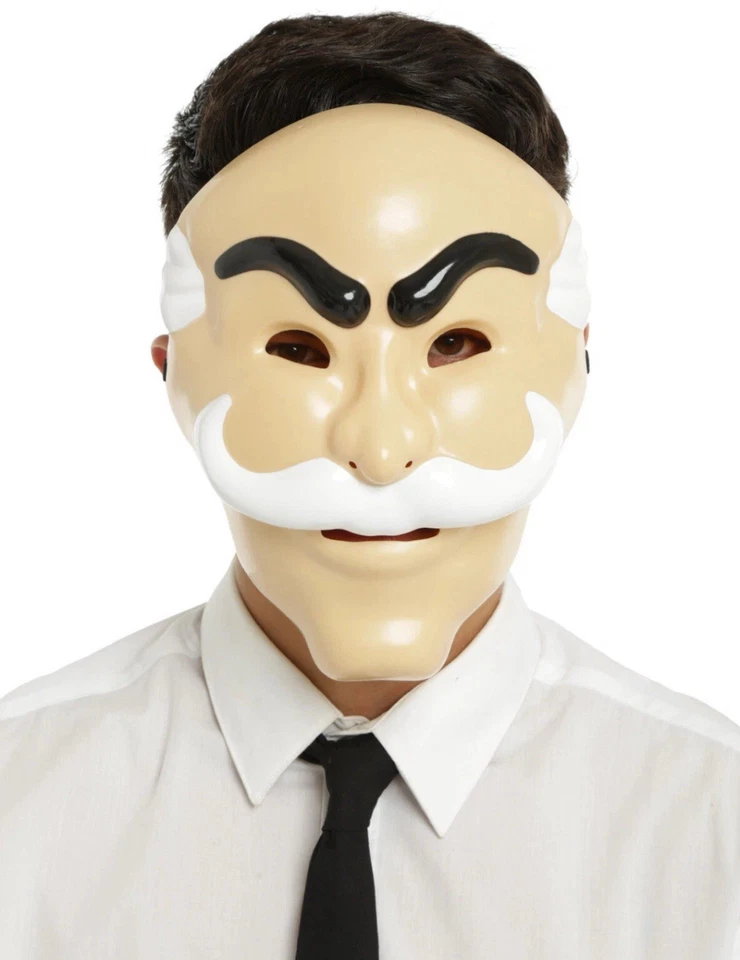 Mr. Robot Fsociety Adult Halloween Plastic Full Face Costume Mask Cosplay NEW - Image 1 of 1